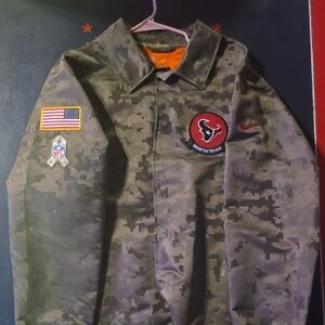 Nike Salute To Service Camouflage NFL Jacket with Patches
